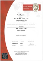 ISO 17100 Certification thumbnail